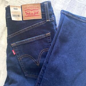 Levis Ribcage Straight Ankle Jean High Rise Slim Hip Denim Sculpting Sz 29 x 27